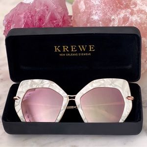 KREWE OCTAVIA ROSE GOLD SUNGLASSES. Like new.